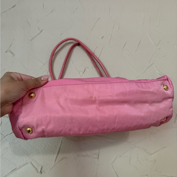 Prada vintage nylon pink shoulder bag authentic - Picture 5 of 10